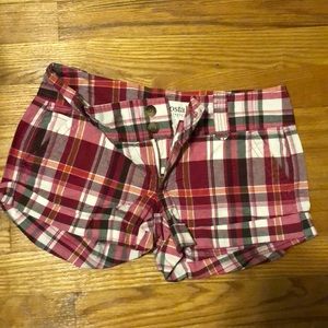 Plaid shorts